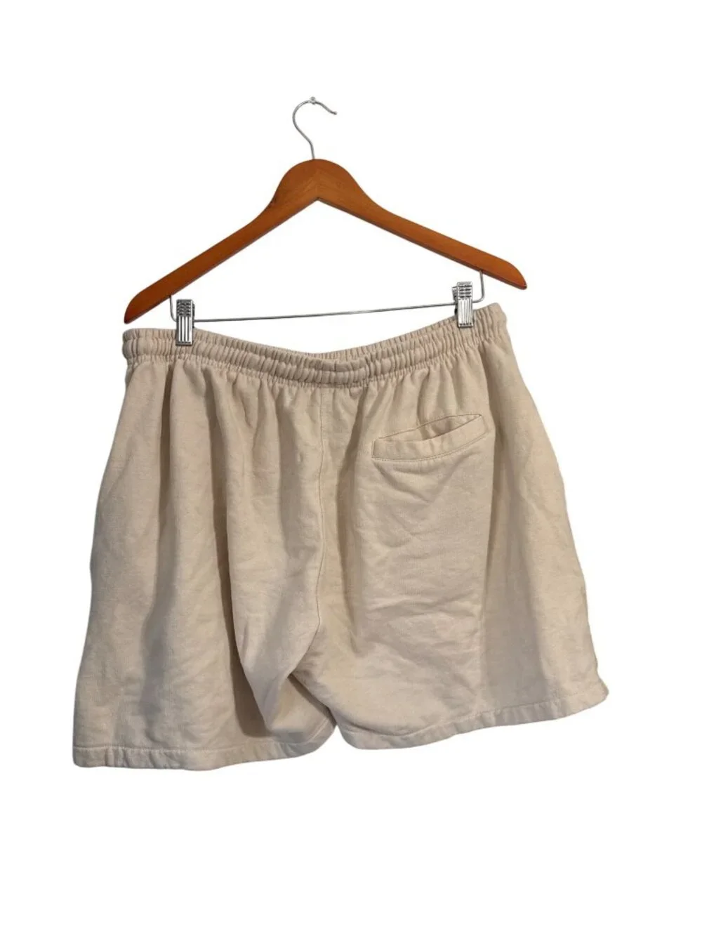 Death Row Records Beige Graphic Sweat Shorts 2XL Cotton/Polyester Mens Casual Lo